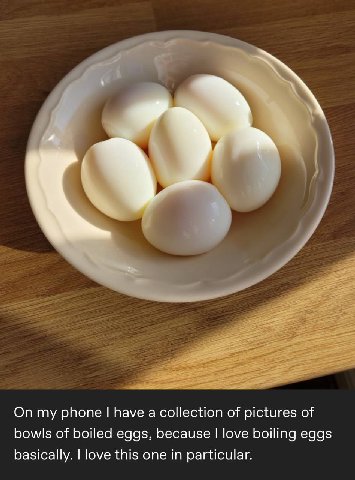 у 4 On my phone have a collection of pictures of bowls of boiled eggs, because love boiling eggs basically. love this one in particular.