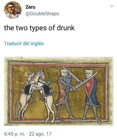 Zeru @DoubleStraps the two types of drunk Traducir del inglés Я 7 4) for 6:45 22 ago. 17