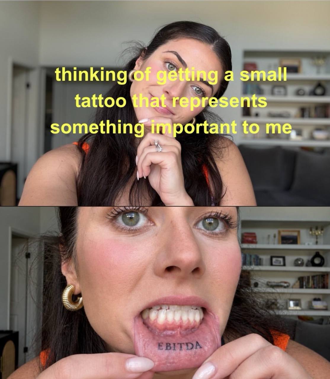 а small tattoo somethin portant to me,