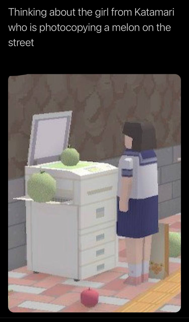 Thinking about the girl from Кажагай who is photocopying a melon on the street