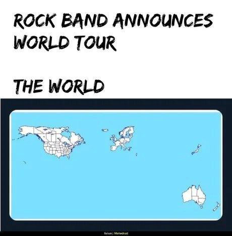 ROCK BAND ANNOUNCES WORLD TOUR THE WORLD
