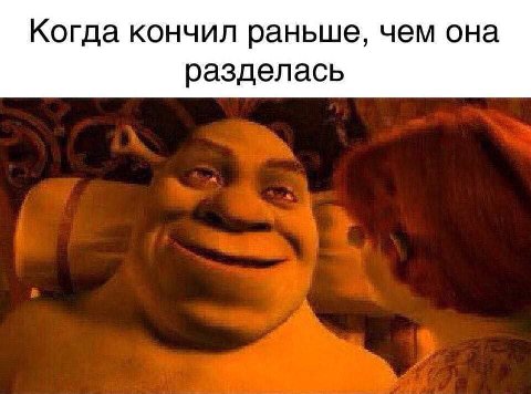 Когда кончил раньше, чем она разделась