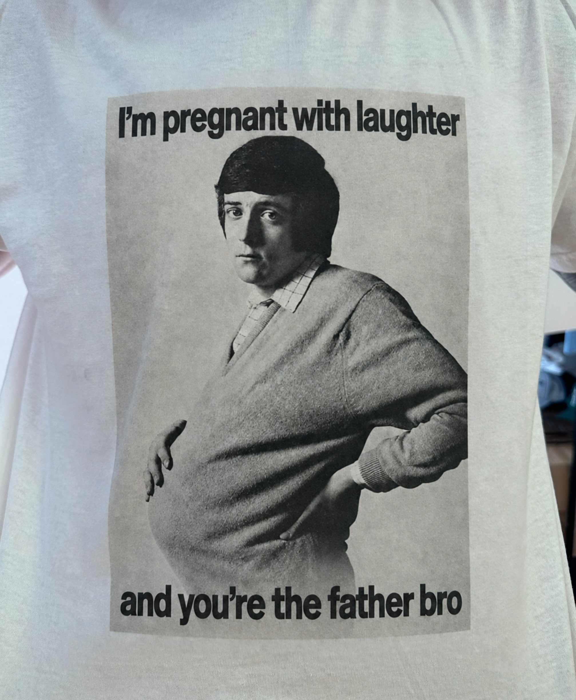 pregnant with laughter 5 2 ate 5% 4 at 4 and her bro you're