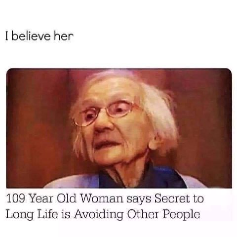 I believe her 109 Year Old Woman says Secret to Long Life is Avoiding Other People