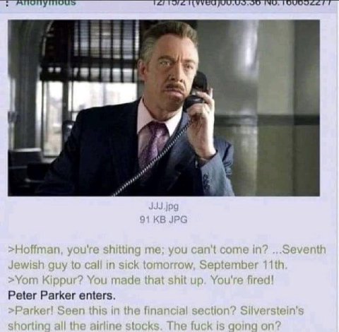 4 к У К tomorrow Ser tamber You made that up. You're fired! Peter Parker enters. rarke Seen this in the financial shorting all the The fuck is