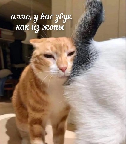 алло, у бас звук как из жопы