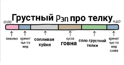 О „Грустный Рэп про телку. i} пианино кричит сопливая кусок чье-то говна соло грустной чье-то хуйня телки ИМЯ снова