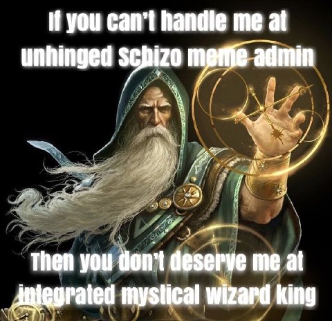 if you can’t handle me at unhinged admin Then you don't deserve me at mystical wizard king