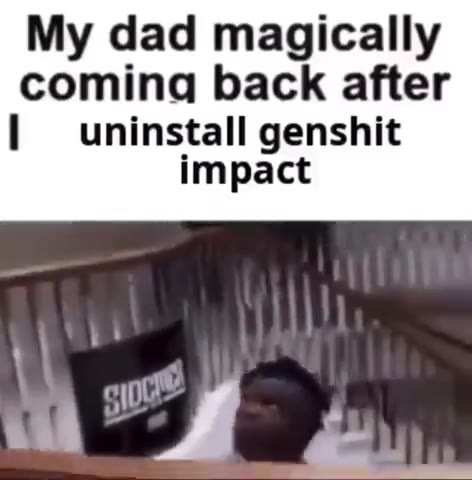 coming back after | uninstall genshit