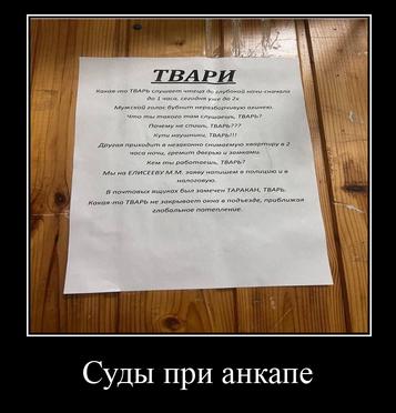 Суды при анкапе