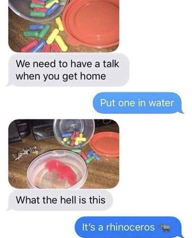 We need to have a talk when you get home What the hell is this