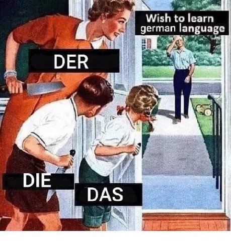 Wish to learn german DER о РГА DAS
