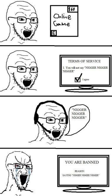 a Gam TERMS OF SERVICE 1. You will not say "NIGGER NIGGER NIGGER" "NIGGER NIGGER NIGGER" YOU ARE BANNED REASON и SAYING "NIGGER NIGGER NIGGER: 1},