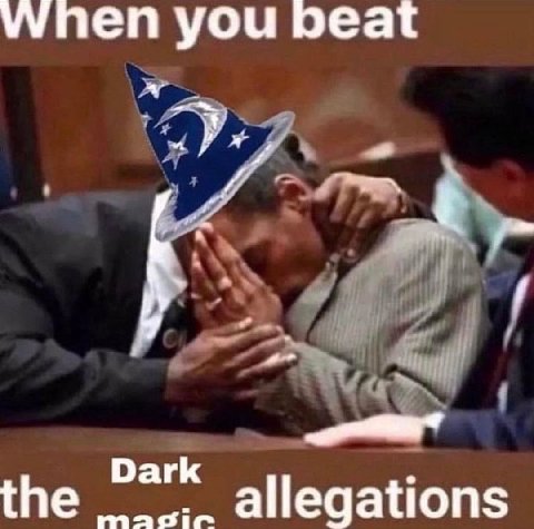 уупеп you beat Dark the allegations