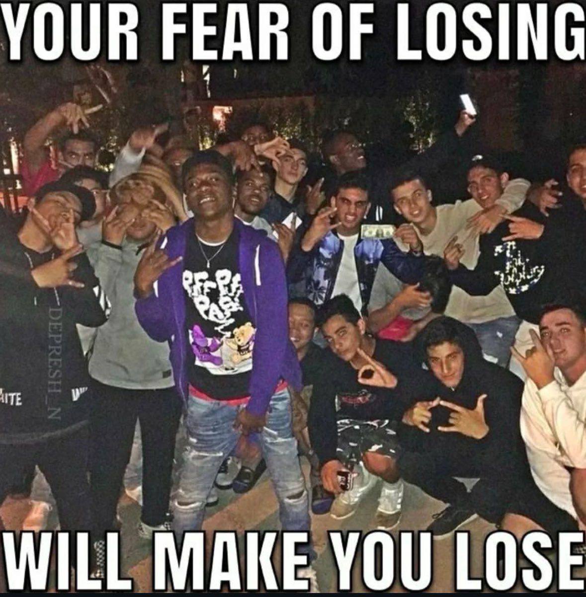 YOUR FEAR OF LOSING WILL MAKE YOU LOSE