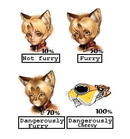 Not furry i 100% Dangerously Furr Chees