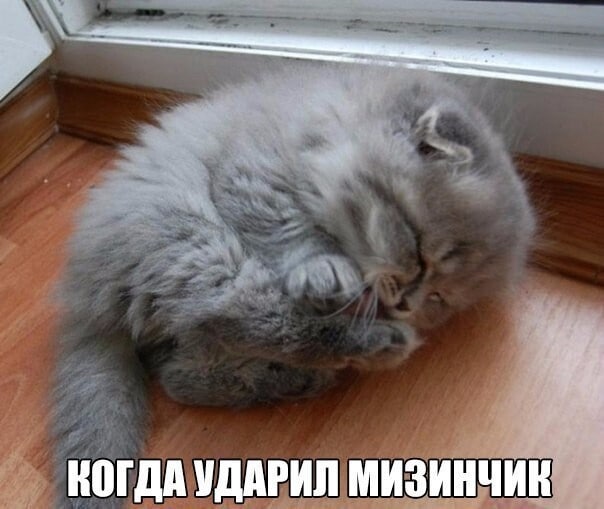 КОГДА УДАРИЛ МИЗИНЧИК