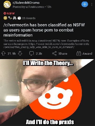 Posted u/Anakiusmos* у NSFW 3, 23 Awards has been classified as NSFW as users spam horse porn to combat misinformation The entire subreddit is now considered NSFW now Examples of furry cartoon horse p