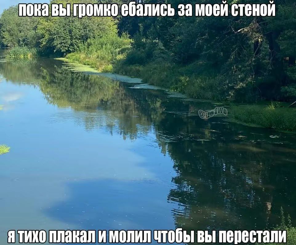 пока вы громко ебались за моей стеной плакал и молил чтобы вы перестали