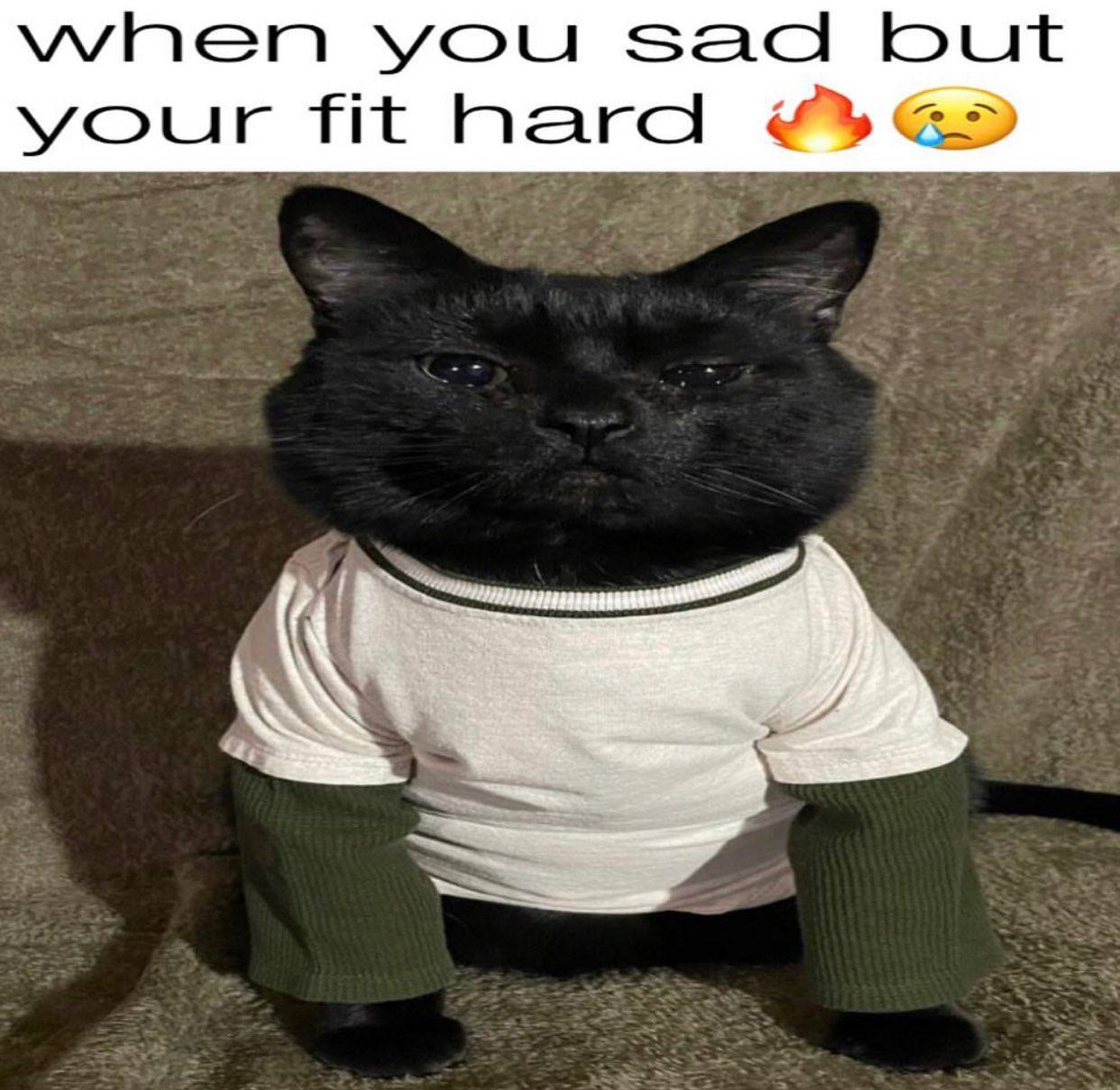 when you sad but your fit hard