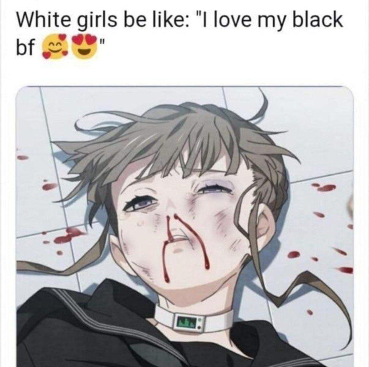 White be like: love my black IN