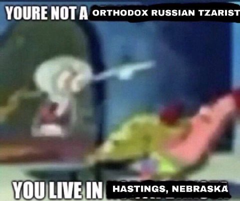 YOURE NOT A ORTHODOX RUSSIAN TZARIST