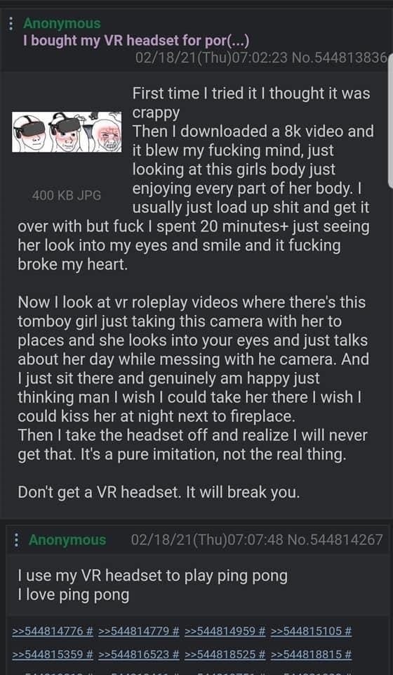 bought my headset for port...) First time tried it thought it was сгарру Then downloaded a video and it blew my fucking mind, just looking at this girls body just enjoying every part of her body. usua
