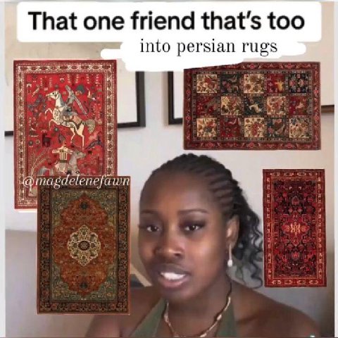 That one friend that's too into persian rugs