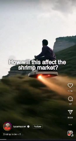 shrimp, market? ® 1исатахйт @ | Follow Бы Shrimp Index v3 eC. 7. sunbur tolerance, № Ee genetically altered lucamaxiim & (| Follow Би © jucamaxiline@ | Follow РЗ