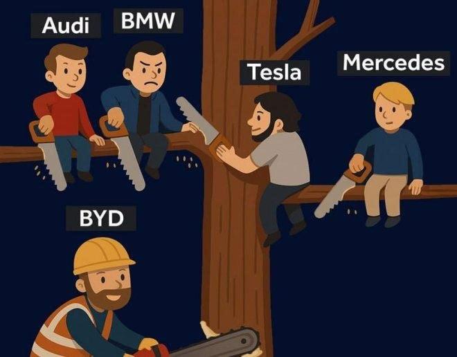 BMW Audi Tesla Mercedes