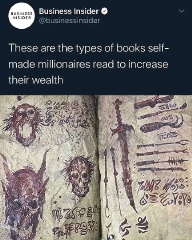 BUSINESS Business Insider INSIDER @businessinsider These are the types of books self- made millionaires read to increase their wealth noe A