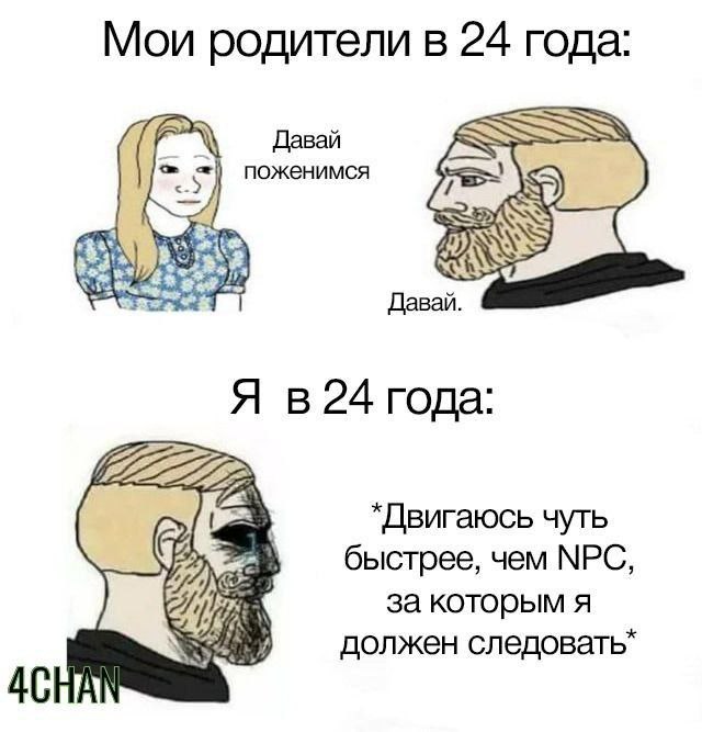 Мои родители в 24 года 2 поженимся Давай Давай, Я в24 года: 72222 *Двигаюсь чуть быстрее, чем МРС, за которым я должен следовать”