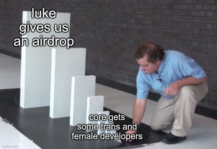 luke gives из airdrop gets some, and female! developers