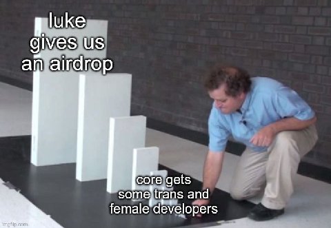 luke gives из airdrop gets some, and female! developers