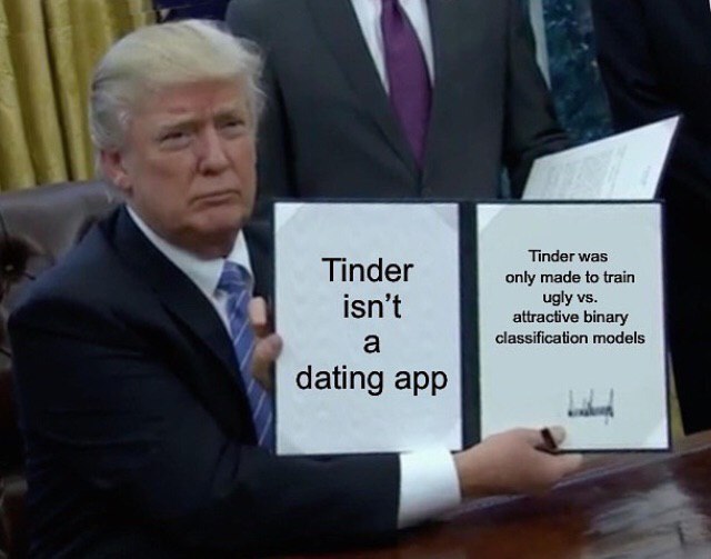 Tinder was Tinder only made to train ugly A isn’t attractive binary a classification models dating app