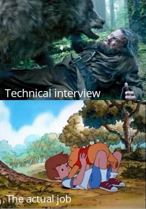 a Technical interview The actual job