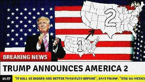 ххх ххх 4 BREAKING NEWS TRUMP ANNOUNCES AMERICA 2 14:37 IT WILL BE BIGGER AND BETTER THAN EVER BEFORE SAYSTRUMP. BTW NO MEXIC/