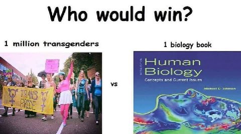 Who would win? 1 million transgenders 1 biology book OF Biclogy Concepts and Current Issues Michect О, ane