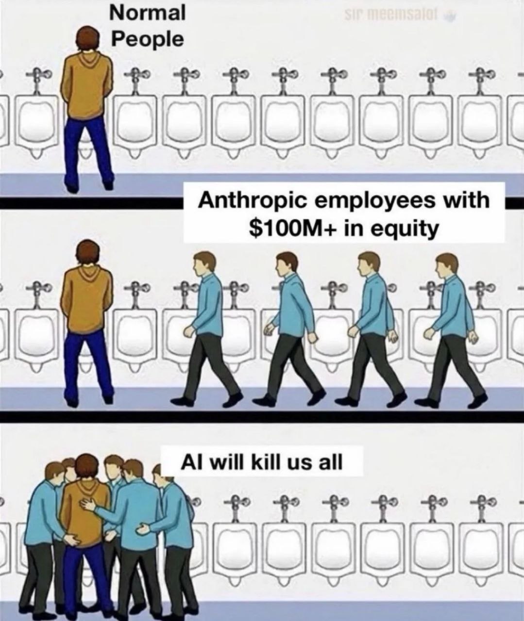 Могта! Реоре Anthropic employees with in equity a 4 will kill all