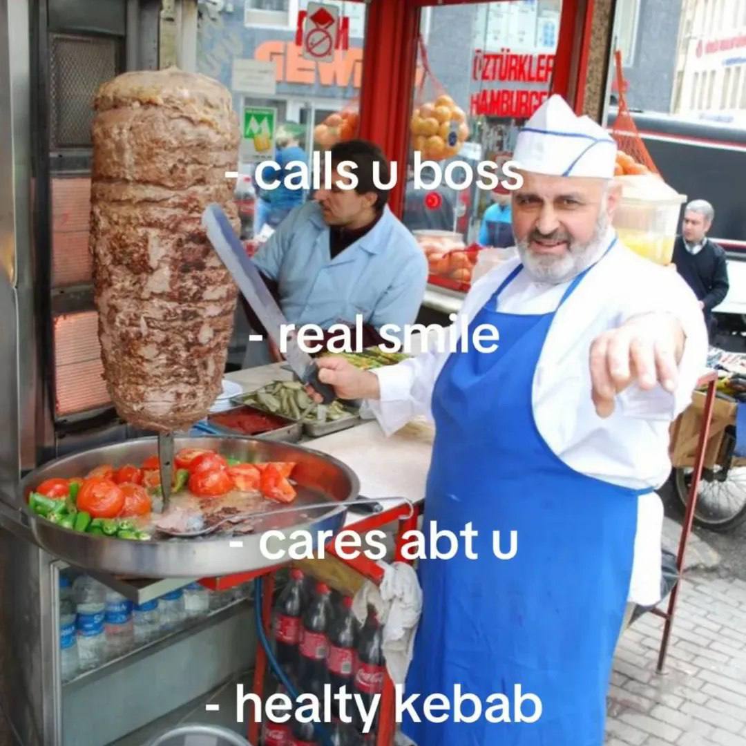 ~calls и real звайе cares abt healty kebab