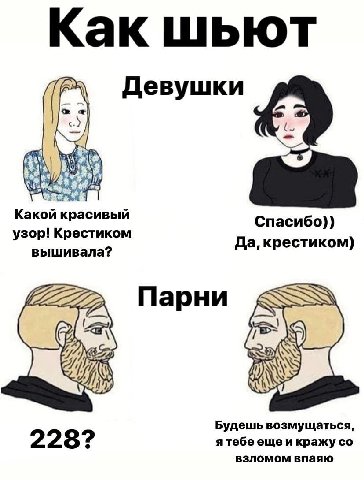 Как шьют Девушки Какой Спасибо)) узор! Крестиком Да, крестиком) вышивала? Парни RSS Я) Будешь возмущаться, 228? ятебеещеи кражу взломом впаяю
