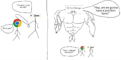 "Come close Task Manager "Hey, are we gonna Close А Close