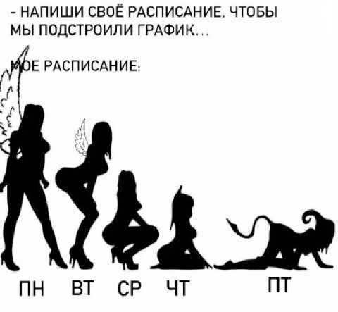 НАПИШИ СВОЁ РАСПИСАНИЕ, ЧТОБЫ МЫ ПОДСТРОИЛИ ГРАФИК... РАСПИСАНИЕ: