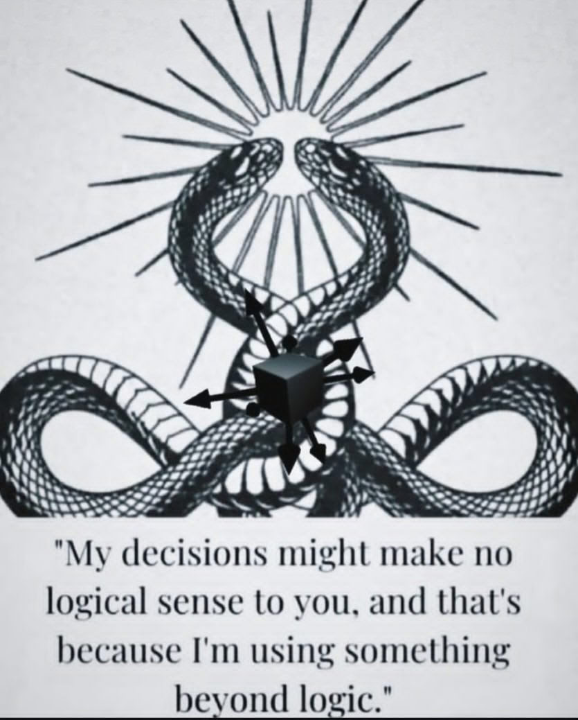 47> у rat or 4,44 thi 7 4 4 "My decisions might make по logical sense to you, and that's because using something bevond logic."