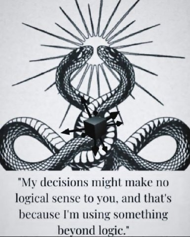 47> у rat or 4,44 thi 7 4 4 "My decisions might make по logical sense to you, and that's because using something bevond logic."