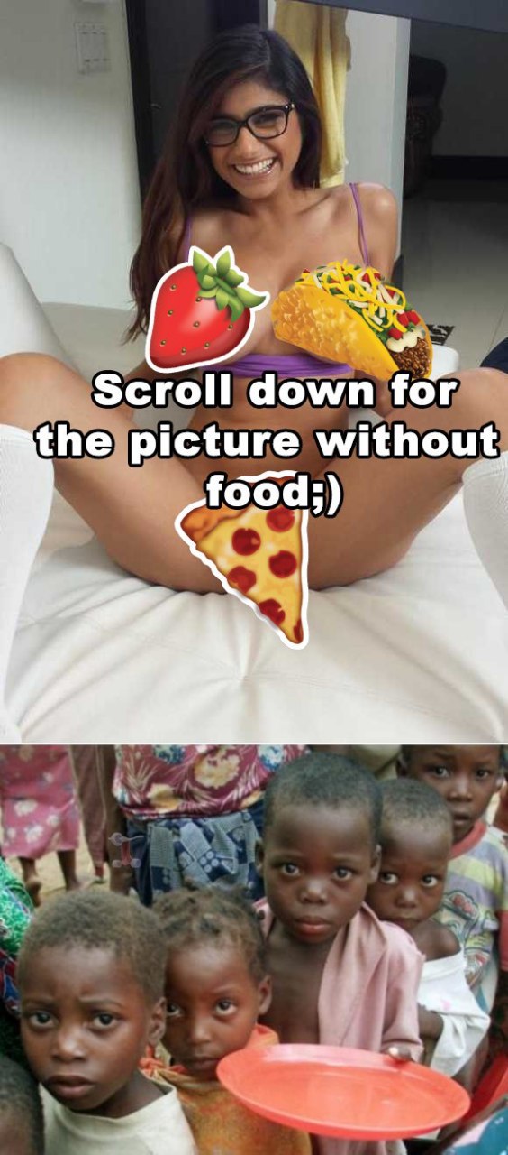 Scroll down for the picture without, food;)