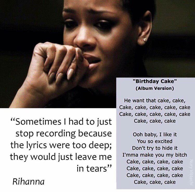 “Birthday Саке" (Album Version) He want that cake, cake, Cake, cake, cake, cake, cake Cake, cake, cake, cake, cake had to just Cake, cake, cake stop recording because Ooh baby, I like it You so excite