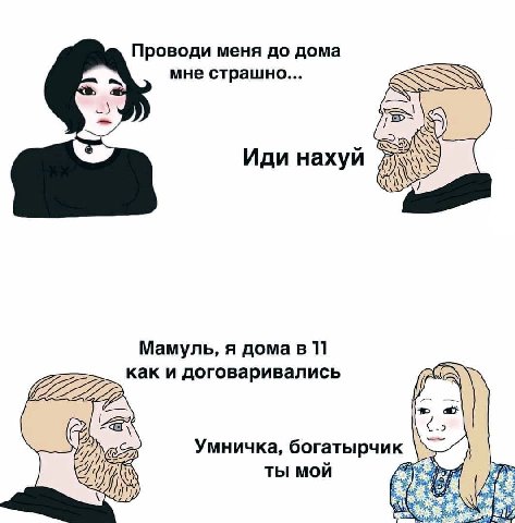 Проводи меня до дома мне страшно Иди нахуй Я Мамуль, я дома в 11 как и договаривались 222 Умничка, богатырчик ты мой