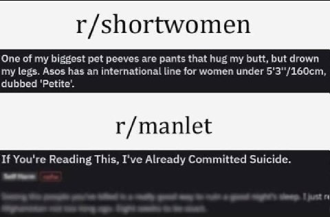 r/shortwomen One of my biggest pet peeves are pants that hug my butt, but drown my legs. Asos has an international line for women under dubbed ‘Petite’. r/manlet If You're Reading This, I've Already C