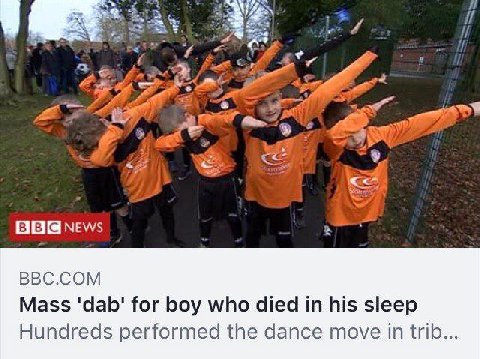 27: eke NEWS BBC.COM Mass 'dab' for boy who died in his sleep Hundreds performed the dance move in trib...